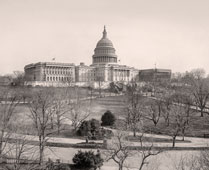 Washington. Capitol, Senate chamber on the left and House of Representatives on the right, 1921