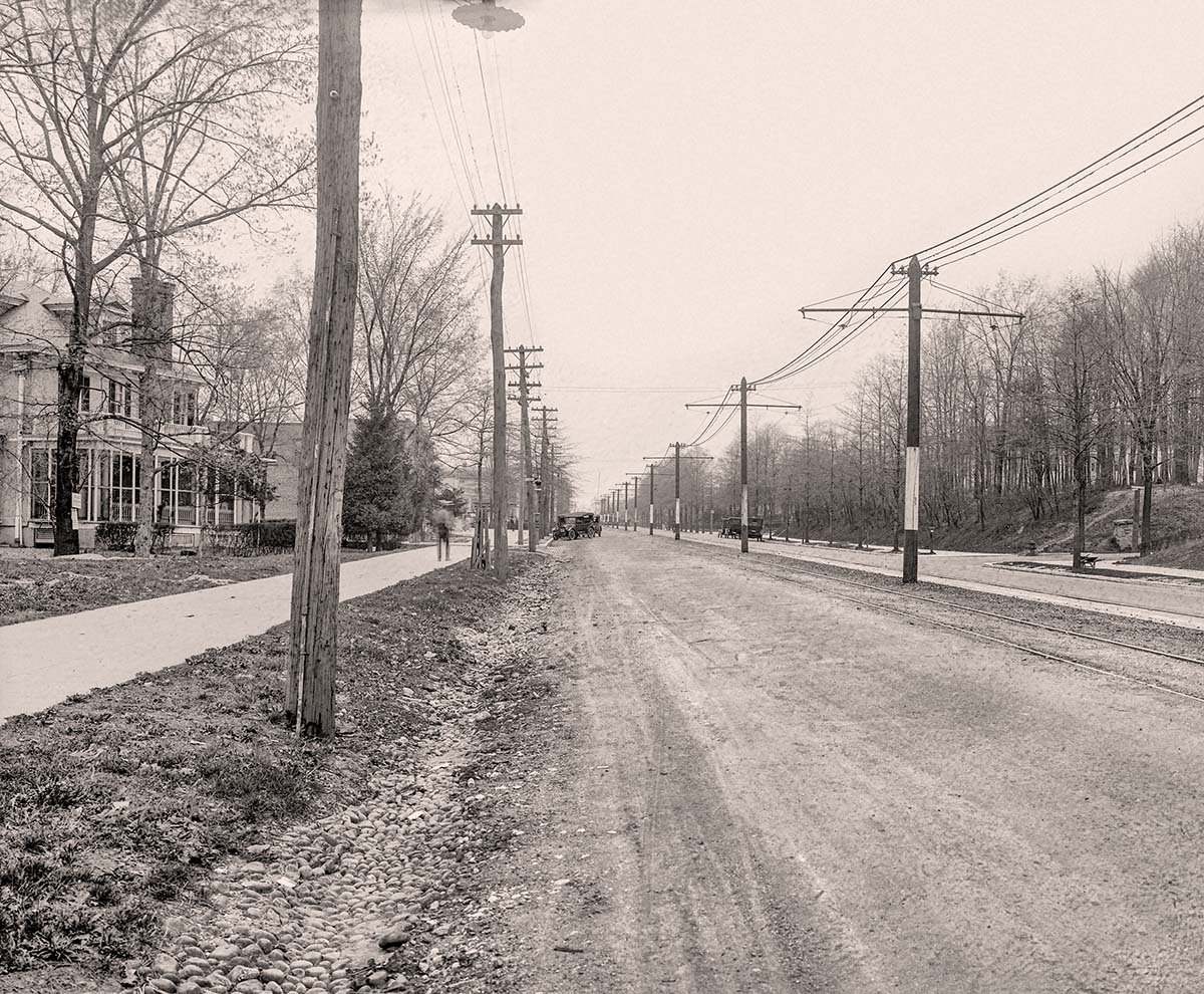 Washington, DC. Connecticut Avenue, north from Ingomar Street, 1922