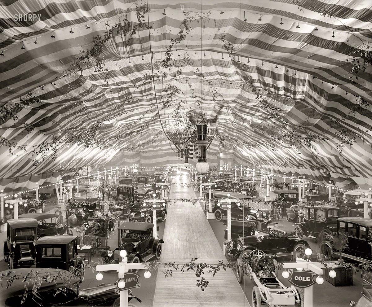 Washington, DC. Convention Hall, Second Annual Washington Automobile Show, 1914