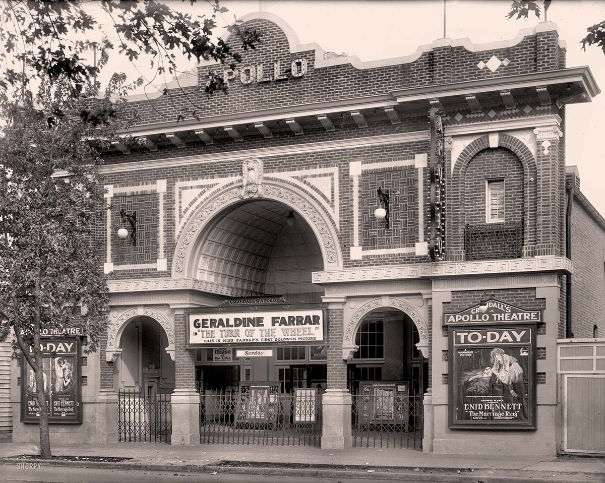 Washington, DC. Crandall's Apollo Theater, 1918