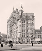 Washington. Hotel Raleigh, former Shepherd Centennial Building, at the corner of 12th Street and Pennsylvania Avenue, 1908