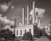Washington. Potomac Electric Power Co, Benning plant, rear view, circa 1925