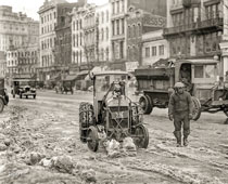 Washington. Snow removal at Pennsylvania Avenue,  Fordson tractor, 1925