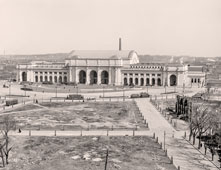 Washington. Union Station, Square, 1908